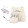 SoulGenie SteloKleen Stainless Steel Neti Pot - Nasal Irrigator - Salt 25 Pcs.