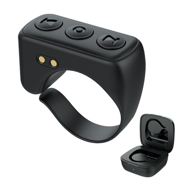 Selfie Page Turner Control Remoto Anillo Diente para () Blue Black