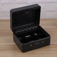 thumbnail image 3 of Cash Box with Combination Lock Thicken Durable Cash Box Safety Box Cash Store Cashier Box (Size S, Black), 3 of 8
