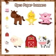 thumbnail image 5 of Kreatwow Farm Party Streamers Farm Animals Birthday Decorations Girl Farm Garland Banner Pink Farm Party Hanging Garland Streamers Barnyard Animal Themed 1st 2nd 3rd Birthday Baby Shower Decorations, 5 of 6
