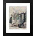 thumbnail image 2 of Alfred Bonnardot 19x24 Black Modern Framed Museum Art Print Titled - Ruins of the Chapel of the College of Grassins, 14 Rue Des Amandins (1839), 2 of 5