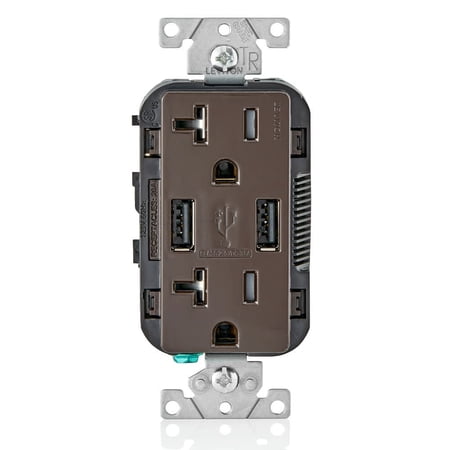 Leviton Receptacle and USB Charger 20 amps 5-20R 125 volts Black price history on PriceWatchPro