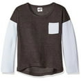thumbnail image 6 of Soffe Big Girls' Quilted Crew, Charcoal Heather/Feather, SML, 6 of 6