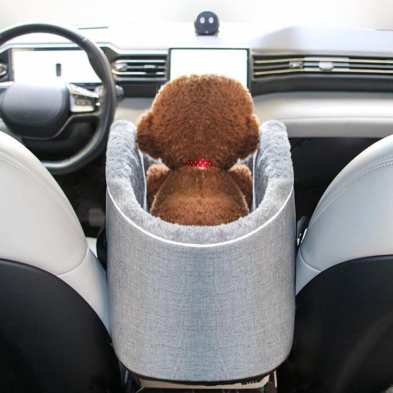 Dog Car Seat for Small Dogs Portable Dog Booster Car Seat Safety Leash Adjustable Straps Puppy Car Seat for Pets
