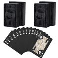thumbnail image 1 of Juego de cartas Joyoldelf con estampado de dólar negro, impermeable, 2 unidades, 1 of 7