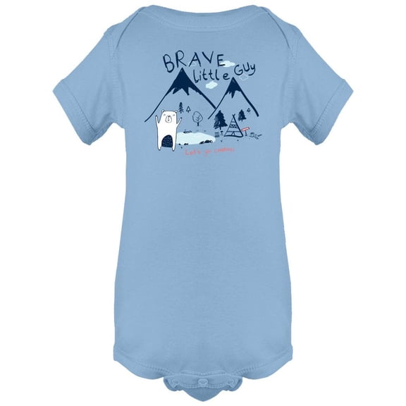 Brave Little Guy Bear Design Bodysuit Infant -Image by Shutterstock, 6 Months
