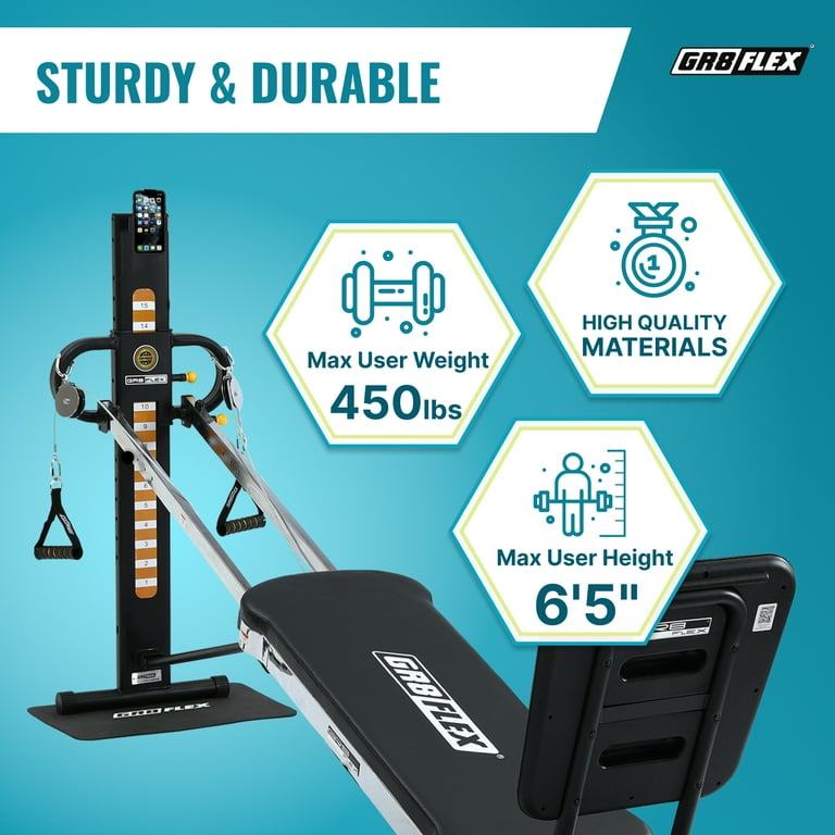 GR8FLEX Gym High Performance, Over 100 Exercises, Cardio Full