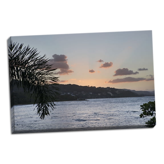 Gango Home Decor Contemporary Ocean Sunset by Karyn Millet (Ready to Hang); One 36x24in Hand-Stretched Canvas