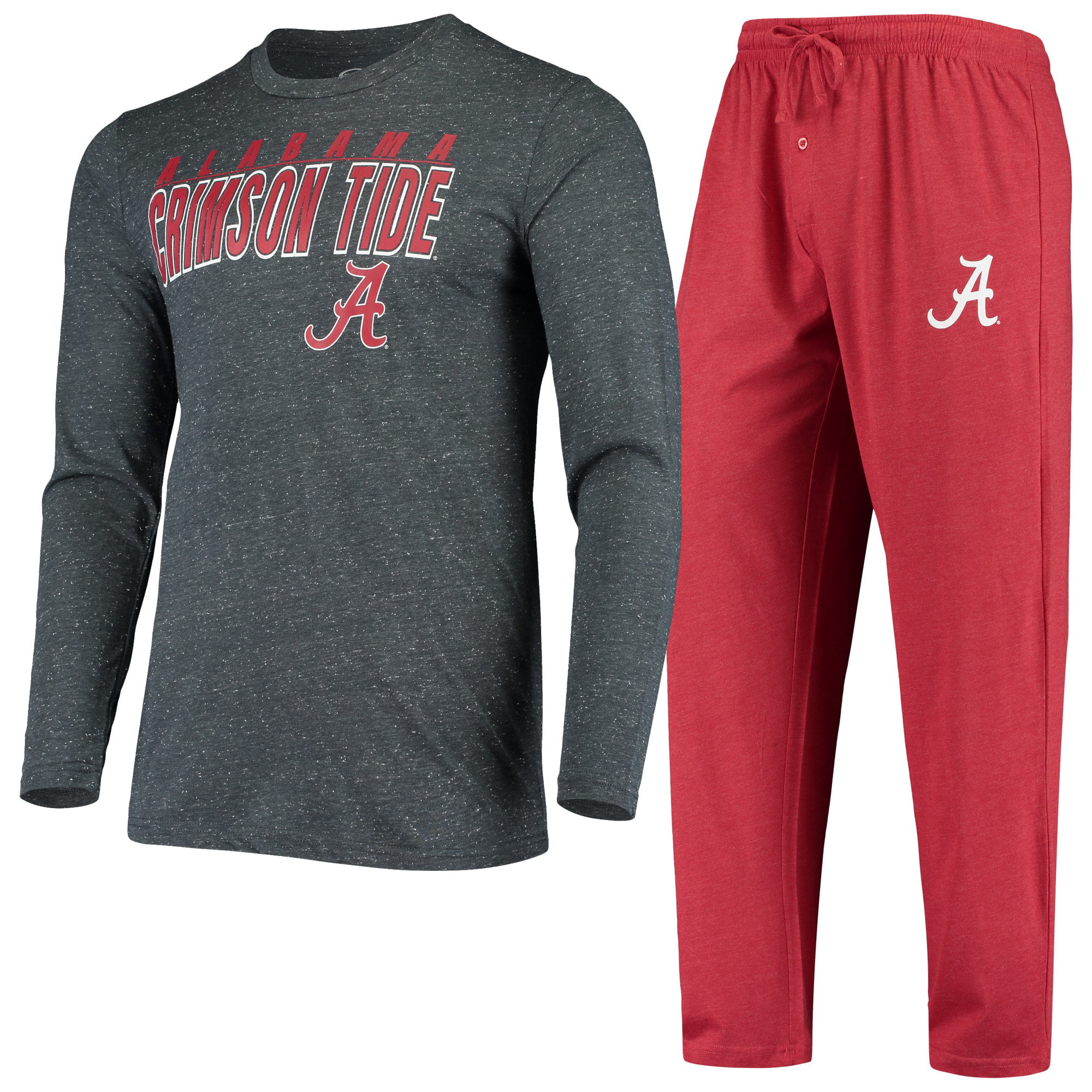 NCAA Alabama Crimson Tide Mens Shirt and Pajama Pants Flannel PJ Sleep Set