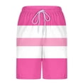 thumbnail image 5 of KIHOUT Men's Striped 2-in-1 Swim Trunks - Polyester, Drawstring Elastic Waist, Lined with Pockets for Beach, Pool and Summer Casual Wear, 5 of 6