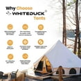 thumbnail image 4 of White Duck Outdoors Avalon Optimus Canvas Bell Tent (23') - Water Repellent - All Season Tent w/Stove Jack, Maximum Occupancy 12 People, 4 of 8