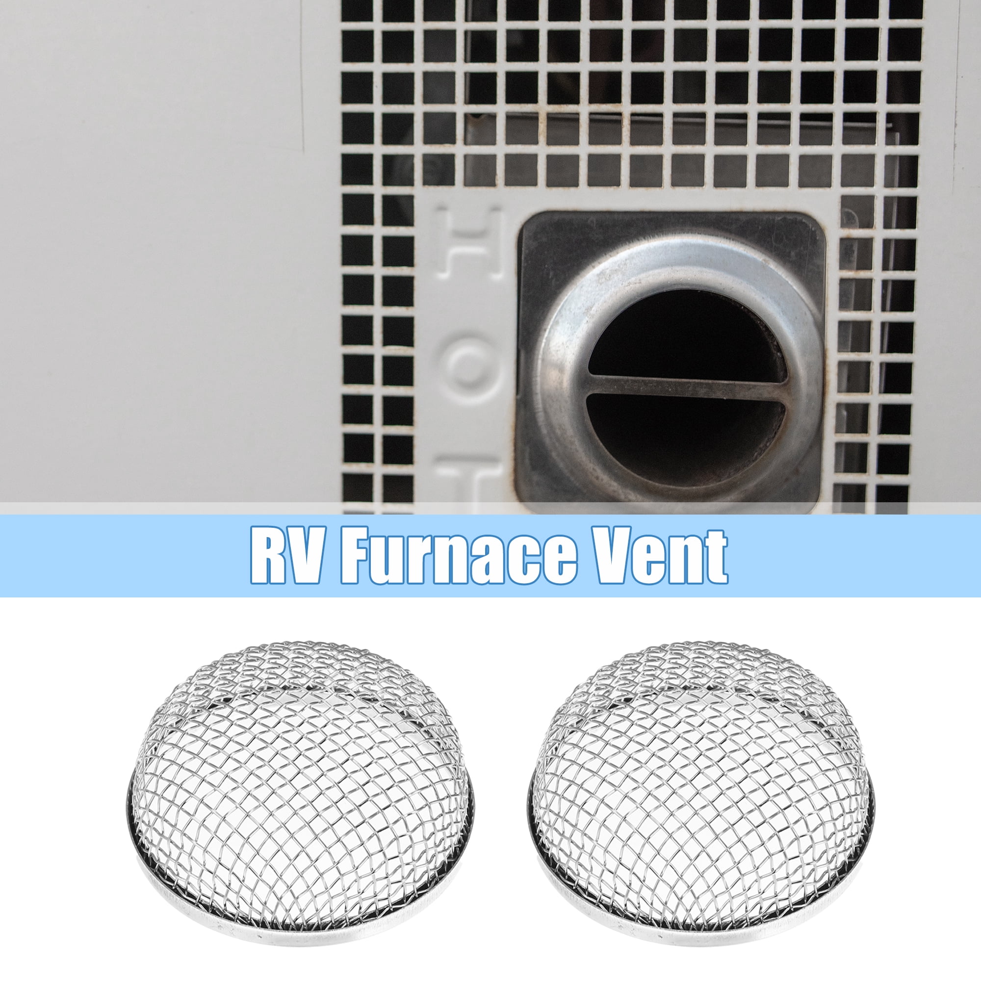 Unique Bargains RV Flying Screen Furnace Vent Cover for Campers and Trailers