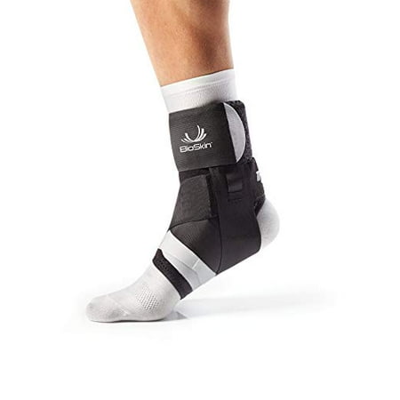 BioSkin Trilok Ankle Brace - Foot and Ankle Support for Ankle Sprains, Plantar Fasciitis, PTTD, Tendonitis and Active Ankle Stability - Lightweight, Hypo-Allergenic (Best Ankle Support For Tendonitis)