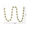 thumbnail image 4 of Vickerman M183538 6 ft. Champagne Stripe Ball Garland, 4 of 4