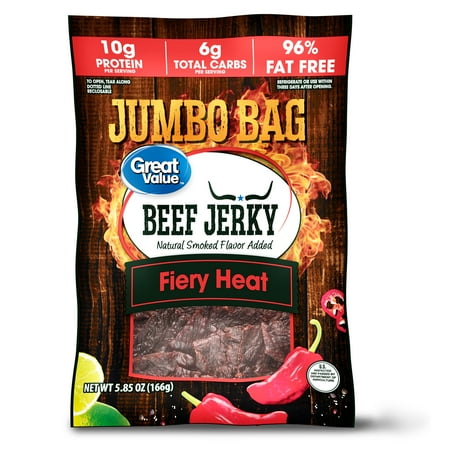 Great Value Fiery Heat Beef Jerky, 5.85 oz