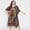 Brown/Blue, variant on Gypsie Blu Plus Size Kaftan Dress for Women Printed Loose Maxi Kimono Style Long Caftan Maxi Sleepwear Online