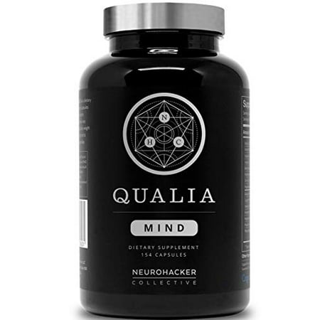 Qualia Mind Nootropics by Neurohacker Collective | Top Brain Supplement for Memory, Focus, Mental Energy, and Concentration with Ginko biloba, Alpha GPC, Cacopa monnieri, (154