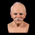 thumbnail image 2 of Novelty Halloween Costume Party Latex Head Mask Realistic Human Face (Old Man), 2 of 6