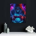 thumbnail image 4 of Nawypu Framed Game Room Decorative Wall Art Video Game Theme Canvas Neon Poster Print Picture Children Youth Art Game Player Print Boys Decorative Game Room Boys Bedroom Residence, 4 of 4