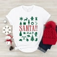thumbnail image 3 of Santa Christmas Icons - Youth Short Sleeve Graphic T-Shirt and Toddler Short Sleeve Graphic T-Shirt, 3 of 16