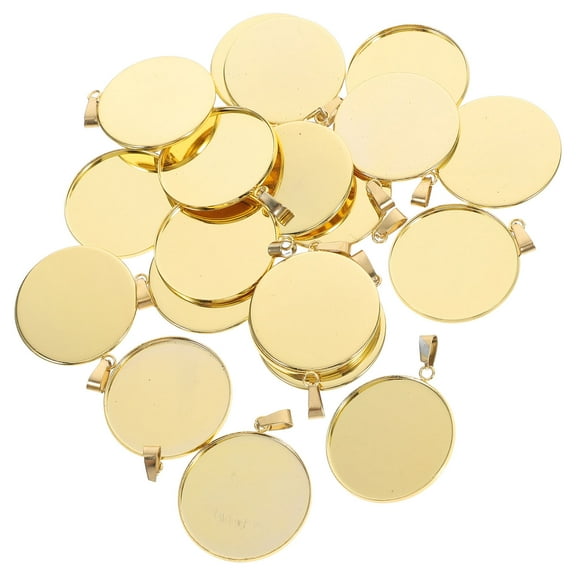 Masteelf  20 Pcs Jewelry Pendants for Making Kit DIY Kits Charm Necklace Golden