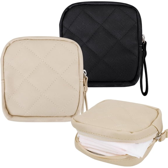 IBEQUEM 2Pcs  Sanitary Napkin Storage Bag, Portable Sanitary Pad Storage Bag,  Feminine Nursing Pad Holder for  Women, Ladies