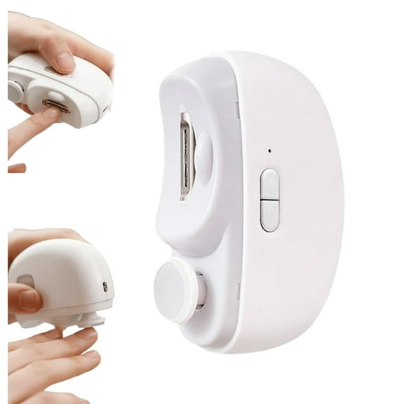 2026 New 3 in 1 Automatic Electric Nail Clipper with Polishing, USB Rechargeable Electric Nail Clippers ,Two-Speed Electric Toe Nail Clippers Nail Cutter with Light for Seniors, Adults, Children