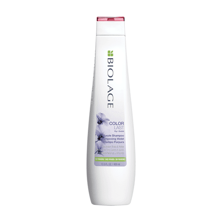 BIOLAGE ColorLast Purple Shampoo with Fig and Orchid for Neutralizing Brass & Yellow, 13.5 fl. (Best Purple Shampoo Matrix)