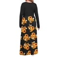 thumbnail image 5 of TARAINYA Plus Size Women Long Sleeve Maxi Dress Casual Dresses with Pockets, 5 of 9