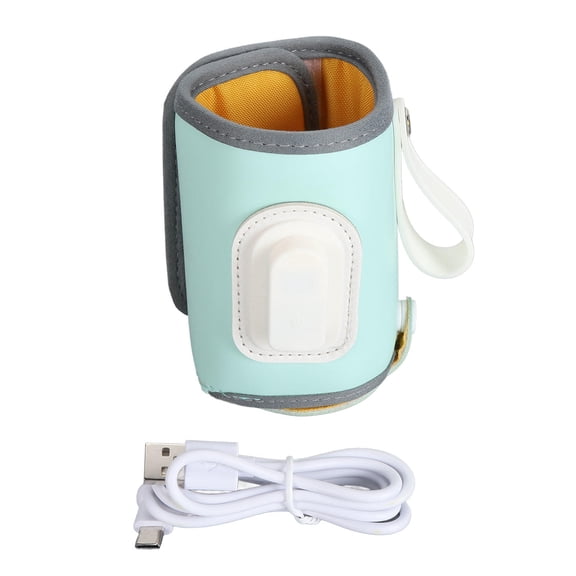 Xirurus Portable Baby Milk Warmer with Real‑Time Temperature Display, Adjustable 36–50℃, Compact & Travel‑Ready, Green