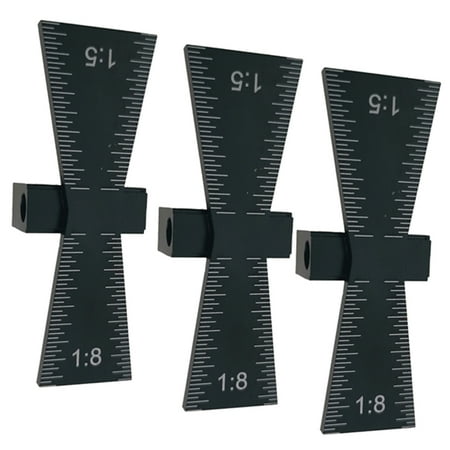 

3pcs Marker Aluminum Alloy Hand Cut Wood Joints Guide Tool with Scale Template Size 1: 5 : 8