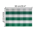 thumbnail image 3 of PiccoCasa Cotton Plaid Area Rug Checkered Rug for Porch, Green White 35"x24", 3 of 7