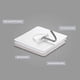 thumbnail image 3 of Piezas Ganchos Autoadhesivos Transparentes 5 kg (máx.), Para Colgar Baño, Cocina, Techo, Colgar, Pared, Puerta, Albornoces, Toallero (6 Piezas), 3 of 5