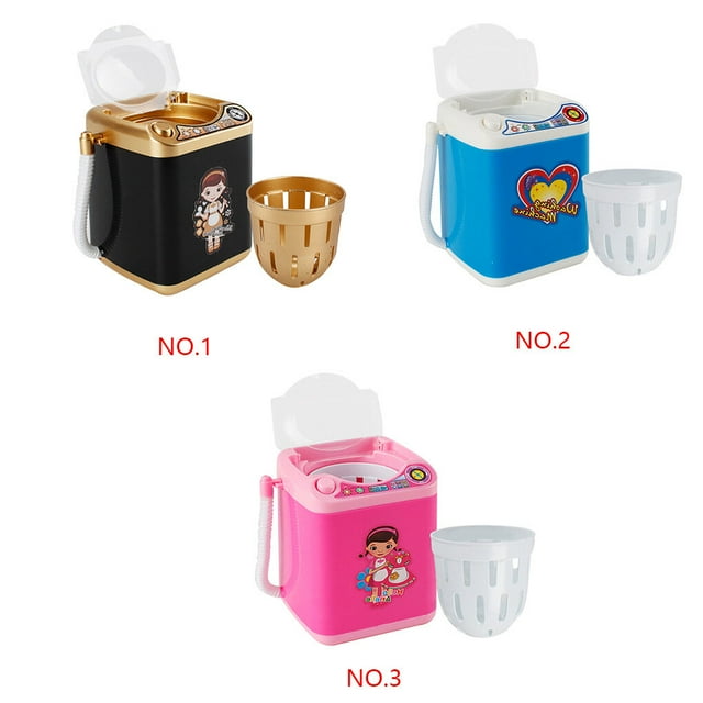 serony Mini Multifunction Kids Washing Machine Toy Beauty Sponge Brushes Washer Pretend Play Toys