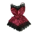 thumbnail image 4 of tredstone Femmes Sexy Dentelle Mesh Pyjama Ensemble Réglable Bandoulière Haut et Short, 4 of 8
