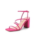thumbnail image 1 of Sandalia DREAM PAIRS SDHS2428W Tacones de Tiras Rosa Fucsia 8 cm, 1 of 6