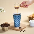 thumbnail image 5 of JOLLY CHEF Paper Cups,16 oz,150 Count, Disposable Blue Paper Drinking Cups, 5 of 7