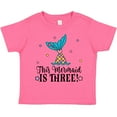 thumbnail image 3 of Inktastic 3rd Birthday Mermaid Tail Girls Party Girls Toddler T-Shirt, 3 of 5