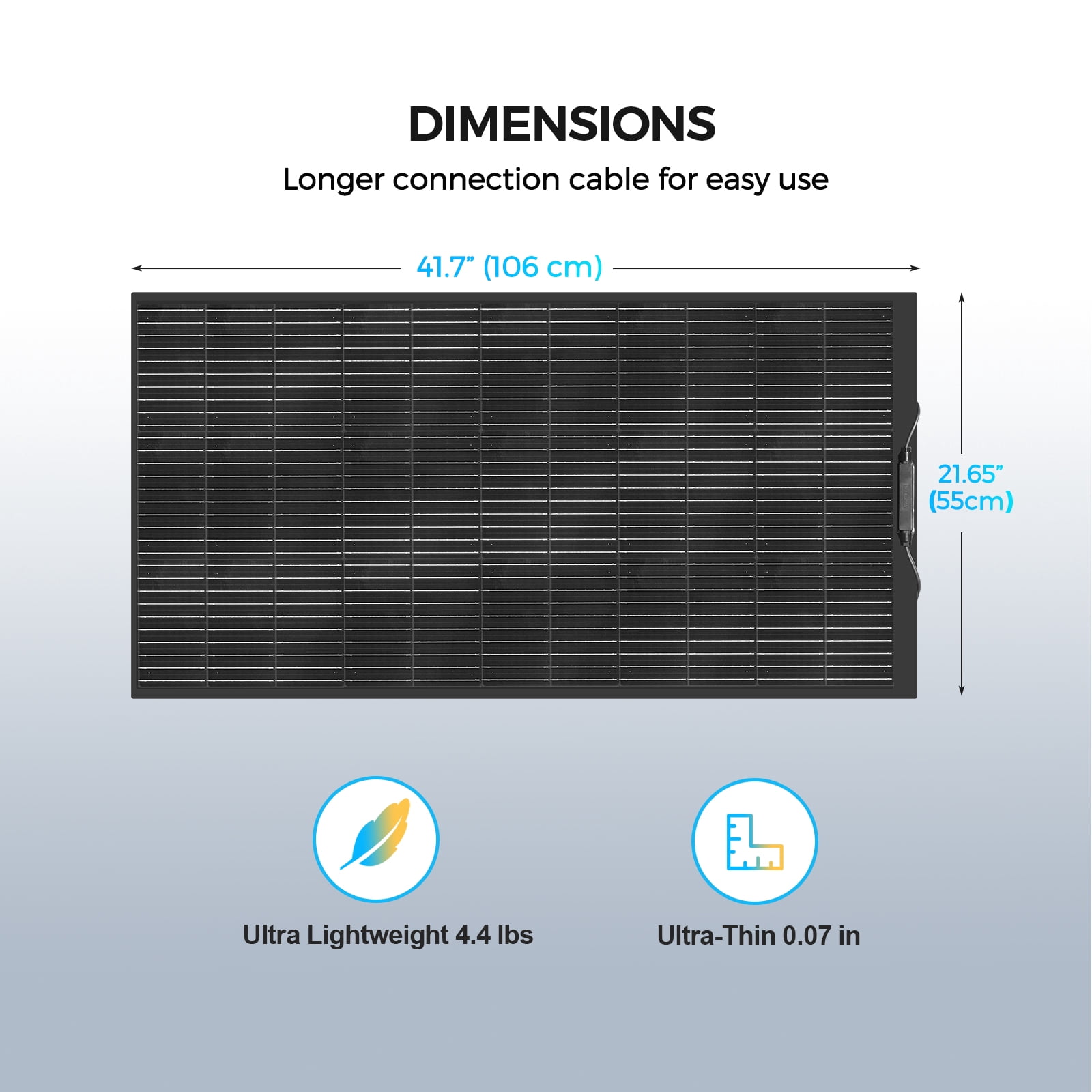 120W Flexible Solar Panel 120 Watt Monocrystalline Solar PV Off-Grid System for RV Boat Outdoor Camping