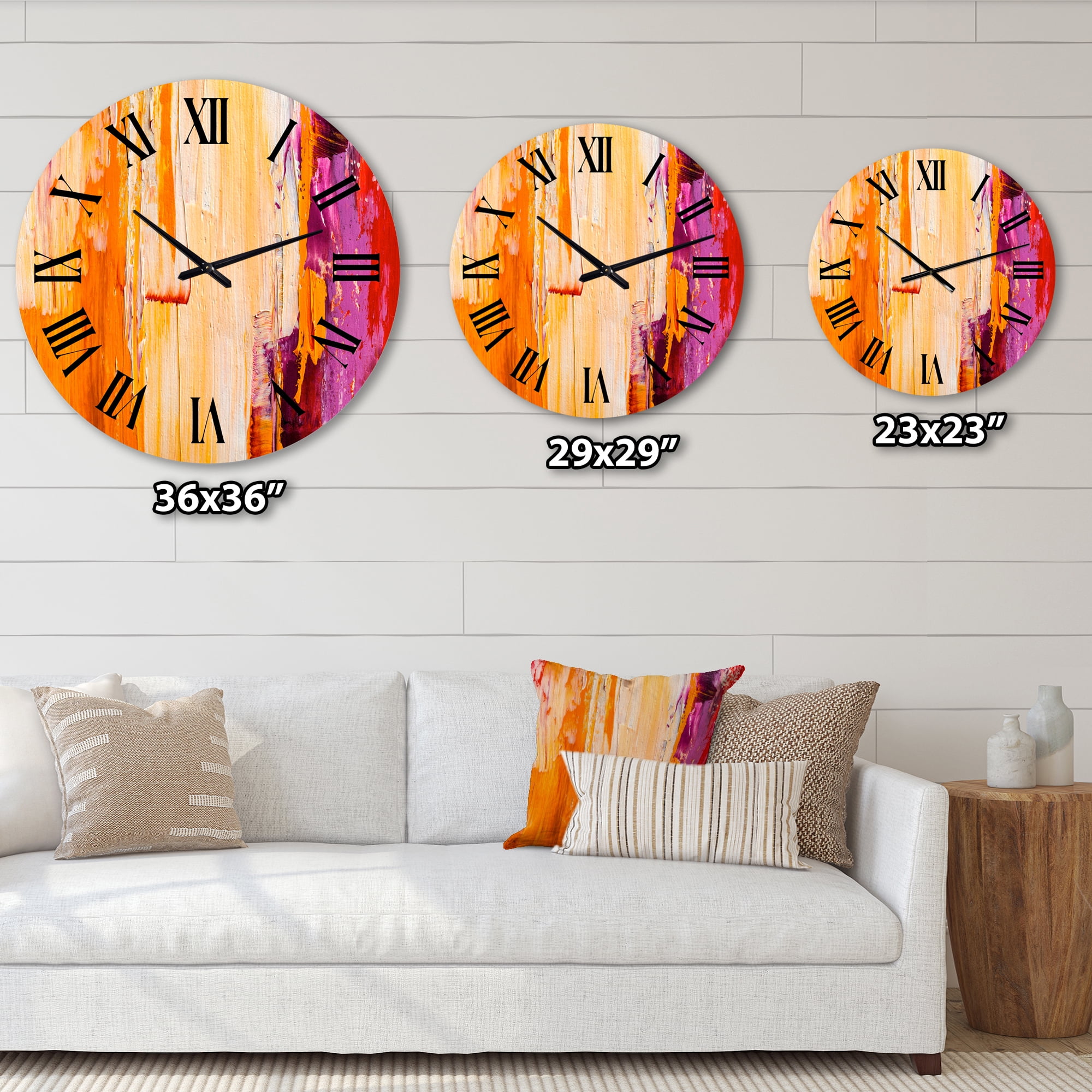 Designart 1 in Modern,Contemporary Wall Clock
