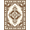 Ivory Brown, Pattern 16, variant on ODIKA 8'x10' Washable Area Rug Non-Shedding, Easy Care, Symmetry Abstract Inspired Patches Border Spotted Southwestern Refined for King Size Bedroom Under Bed, Master Suite