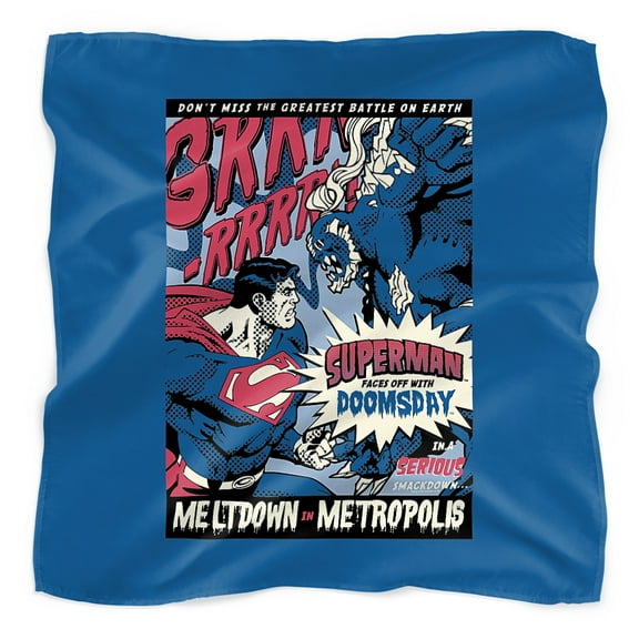 Superman Meltdown Bandana (21 in x 21 in)