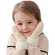 thumbnail image 1 of (Off White Size:S) Children's Knitted Mittens Ladies Gloves Fas, 1 of 5