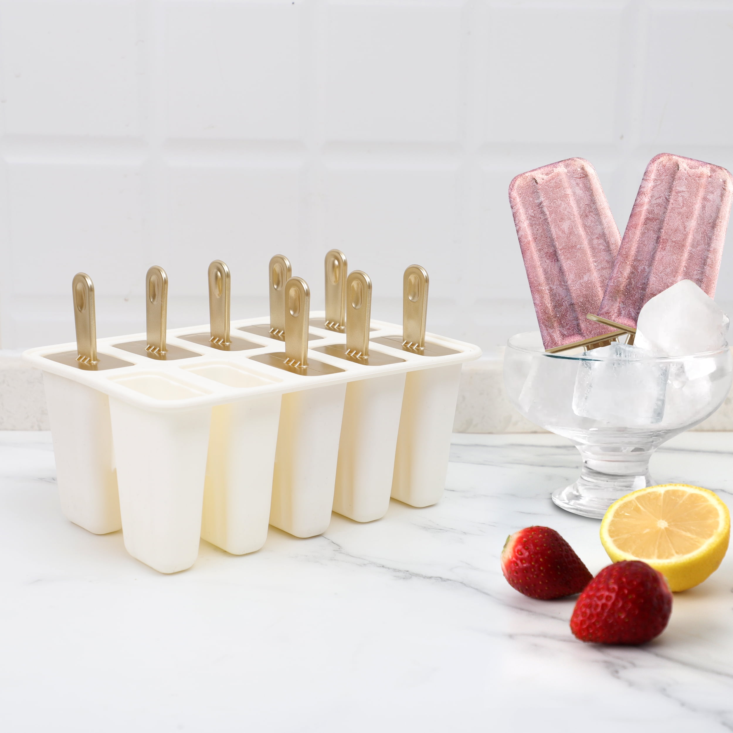 Cook with Color Silicone Ice Pop Mold, 10-Cavity  – Flexible, Durable & Easy to Use