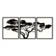 thumbnail image 2 of 3 piezas de arte de pared de metal, regalo moderno, decorativo, impermeable, listo para colgar. 293 cm, 2 of 9