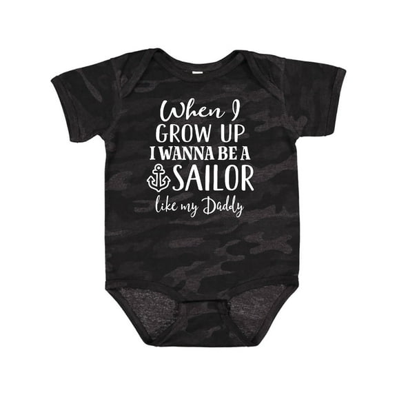 Inktastic Future Sailor Like Daddy Boys Baby Bodysuit