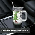 thumbnail image 7 of 40oz Stainless Steel Tumbler with Lid and Straw,Christmas Spill Proof Travel Cup Double Wall Vacuum Insulated Coffee Mug with Handle White, 7 of 7