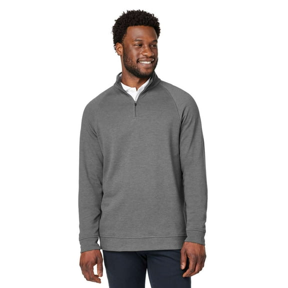 Devon & Jones DG481 Men's New Classics Charleston Quarter-Zip Pullover-GRAPHITE MELANGE-S