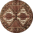 thumbnail image 1 of Ahgly Company Indoor Round Persian Brown Traditional Area Rugs, 8' Round, 1 of 4