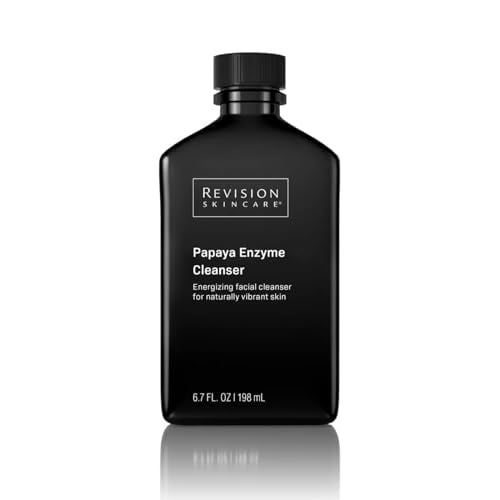 Revision Skincare Papaya Enzyme Cleanser, Energizing Facial Cleanser with Salicylic Acid, Soothing and Exfoliating, 3.4 fl oz